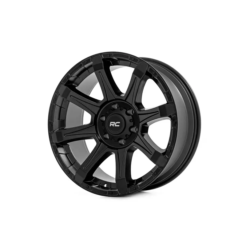 Rough Country 81 Series Wheel | One-Piece | Semi Gloss Black | 20x10 | 6x135 | -19mm | 81201817A