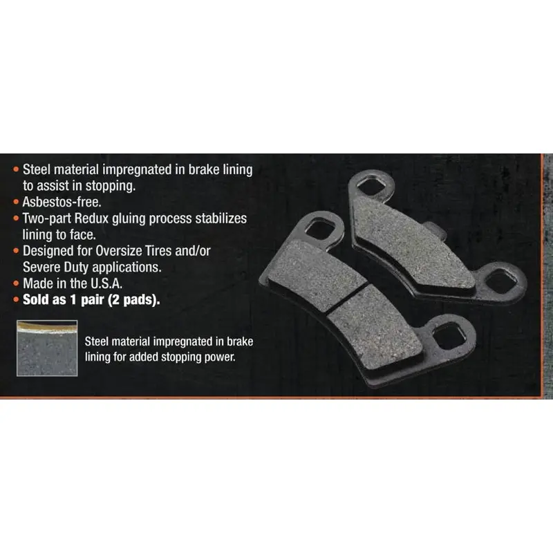 Polaris RZR XP Turbo S -Extreme Duty Brake Pads by G Boost