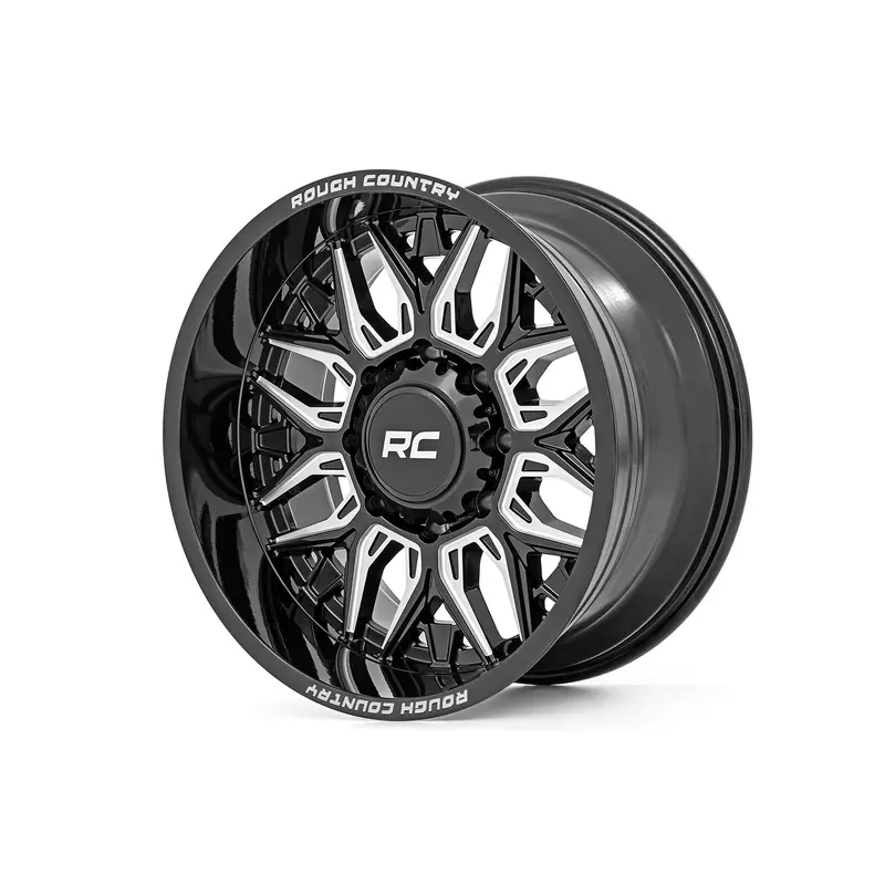 Rough Country 86 Series Wheel | One-Piece | Gloss Black | 20x10 | 8x6.5 | -19mm | 86201010