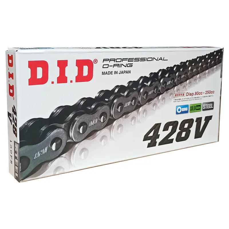 428V x 124FB O'Ring chain w/ FJ clip link DID (428V124)
