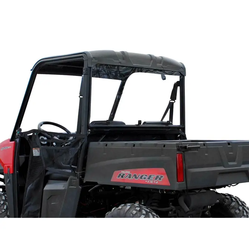 SuperATV Clear Rear Windshield for Polaris Ranger Midsize ETX / 500 / 570 / EV