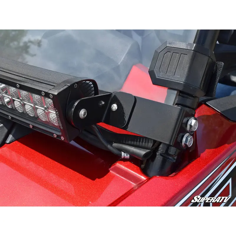 SuperATV Polaris RZR 30" Light Bar Mounting Bracket - Flush to Hood LB3-ACC-9-02