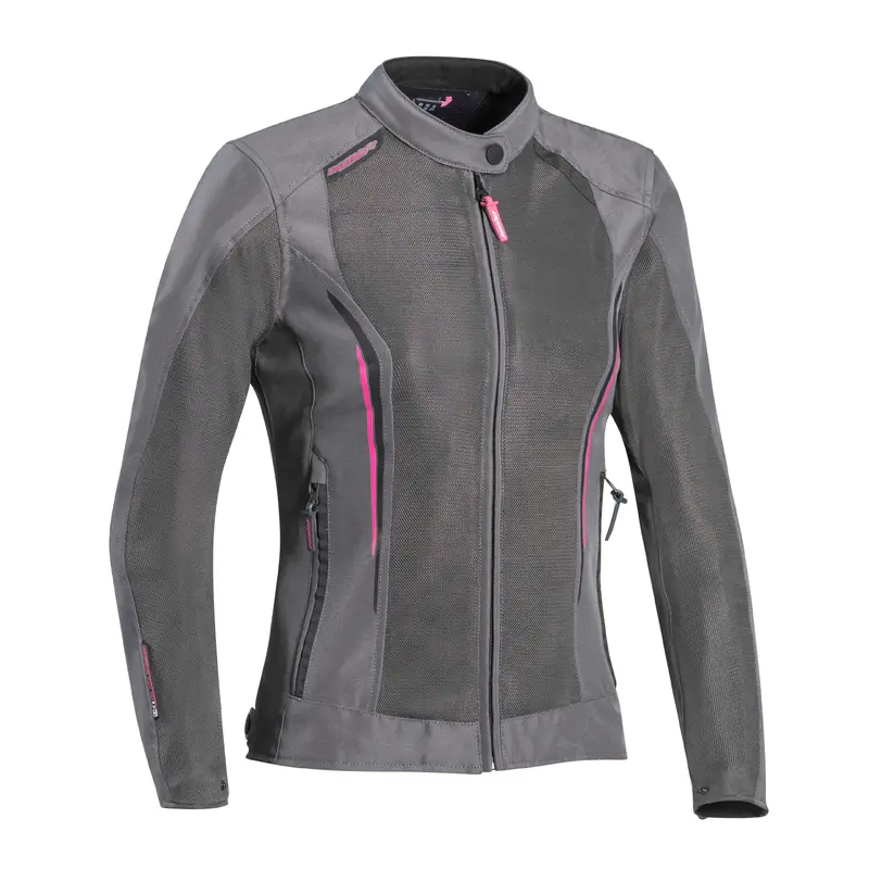 IXON COOL AIR LADY TEXTILE JKT GRY/PINK MD