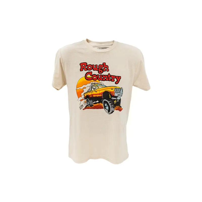 Rough Country | Rough Country T-Shirt | Throwback | Cream | 2XL | 840912XL