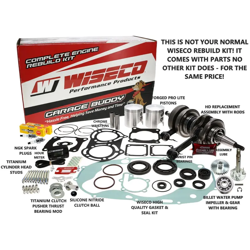 Banshee Wiseco 65mm .040" Garage Buddy Rebuild Kit Top Bottom End EXTRA PARTS
