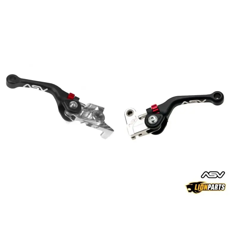 ASV Black Off-Road Shorty Brake and Clutch Lever For Beta 400 RR 2013-2020