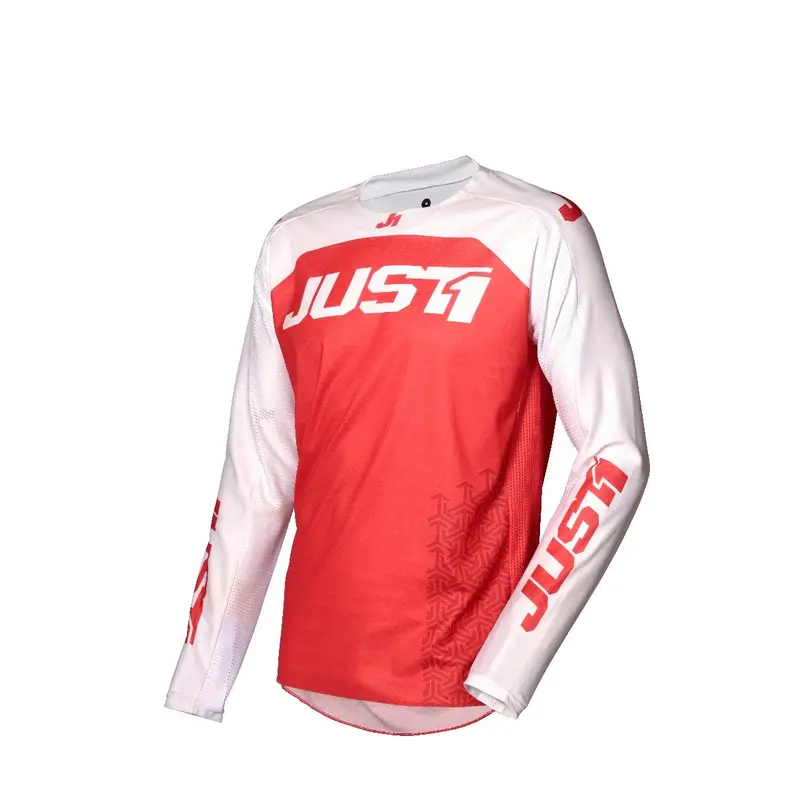 JUST1 J-FORCE MX JERSEY TERRA RD/WHT LG