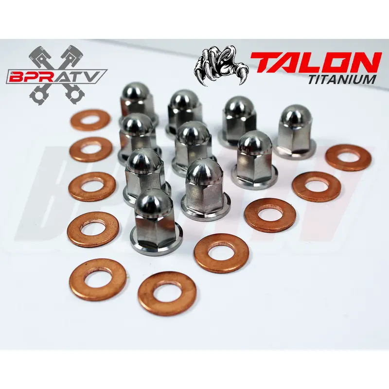 Yamaha Banshee 350 YFZ350 Cool Head Rebuild TITANIUM Acorn Nuts Washers Stud Kit