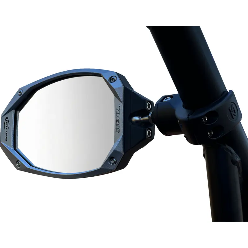 SEIZMIK Mirror - Photon - Side View - Oval - Black/Blue 56-18112