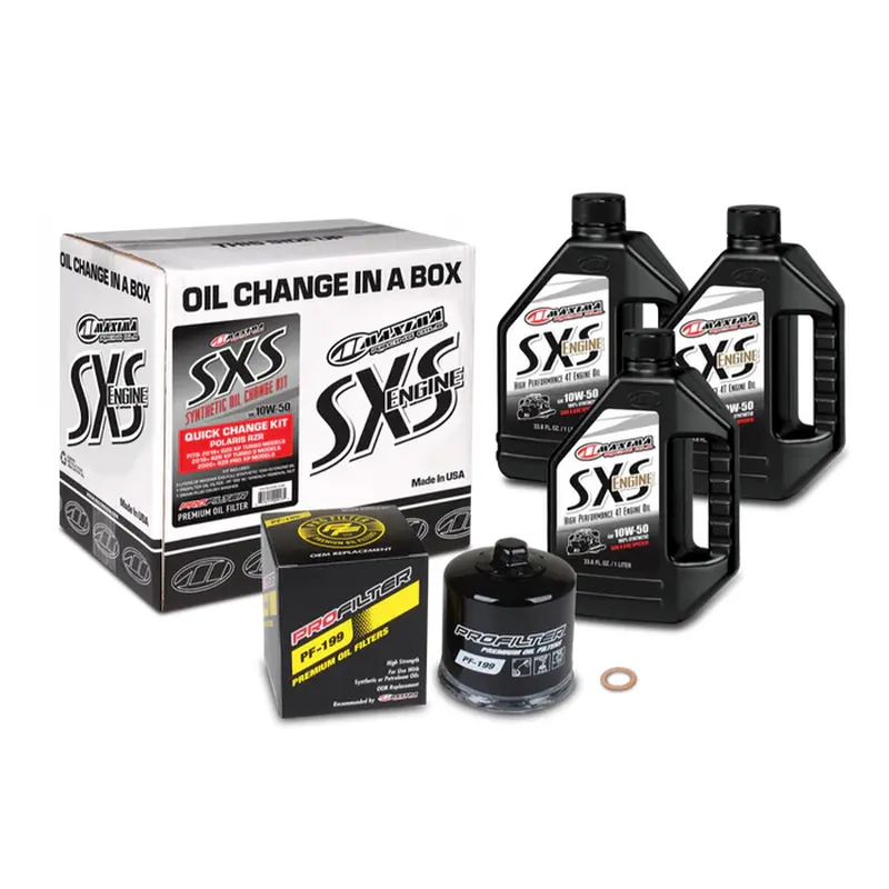 MAXIMA 10W50 POLARIS SXS UTV OIL CHANGE SERVICE KIT