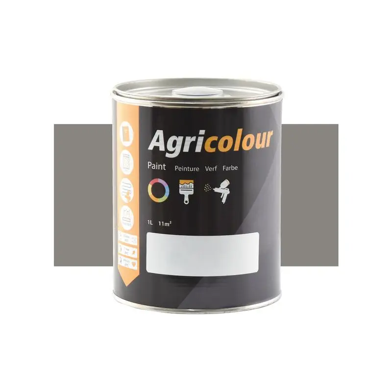 Agricolour - Light Grey Gloss Paint 1L Tin - Sparex Part No. S.82098