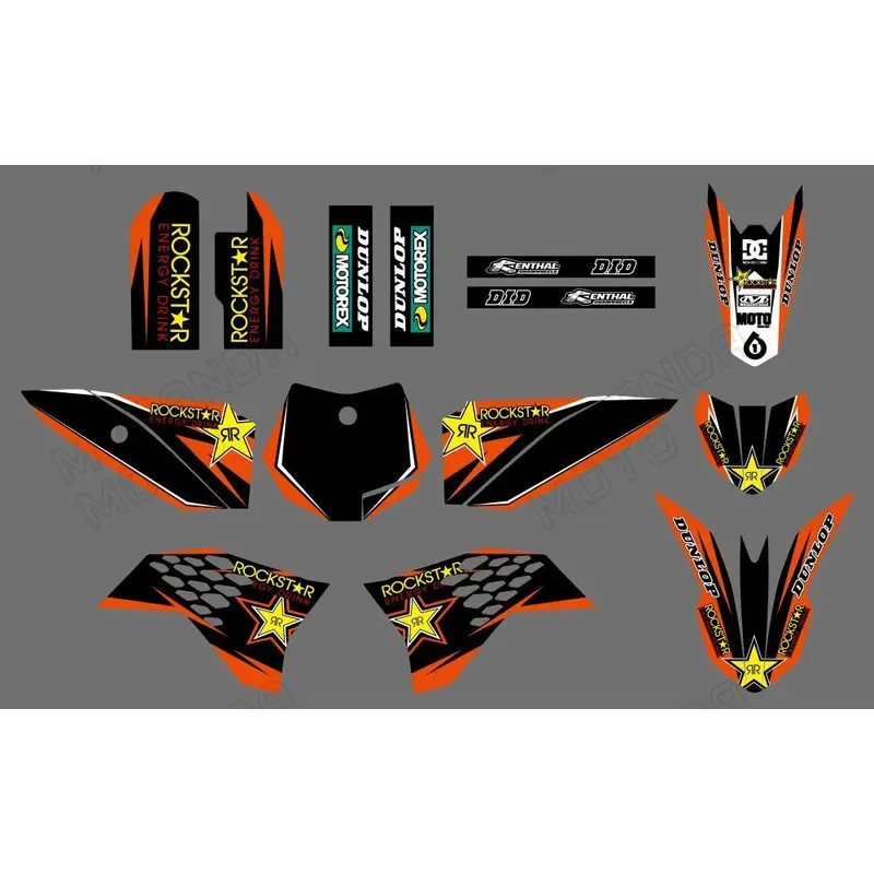 Motocross Full Graphic Decals Sticker Kit For KTM SX50 2009-2015
