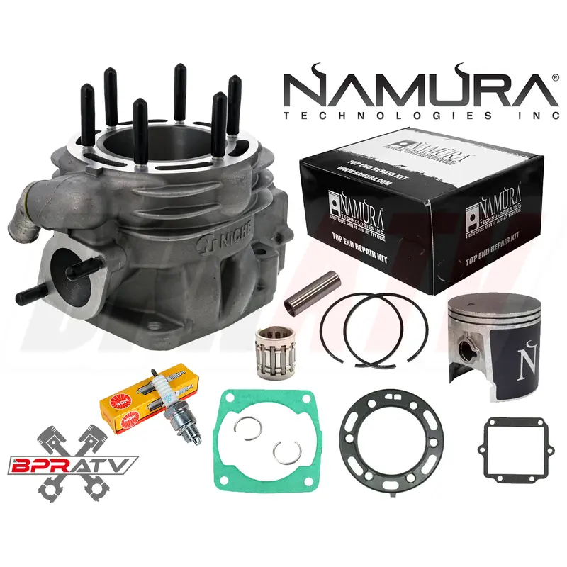 94-97 Big Boss 400L Cylinder Namura Piston Kit & Gasket NGK Top End Rebuild Kit