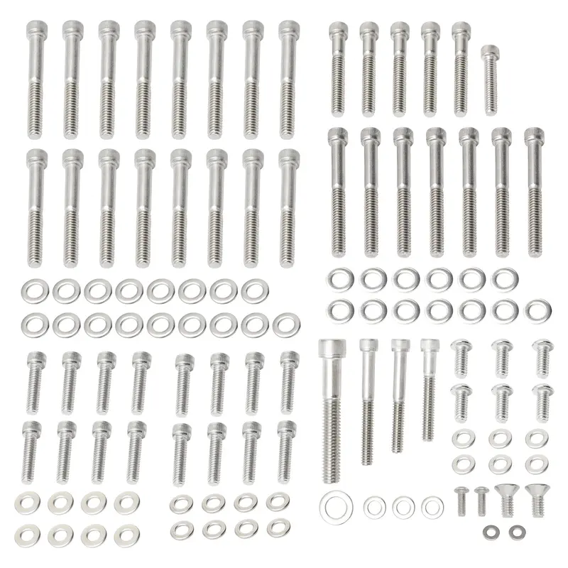 2004-2019 Sportster XL 883/1200 + Engine Covers 116PCS Allen Screw & washer kit