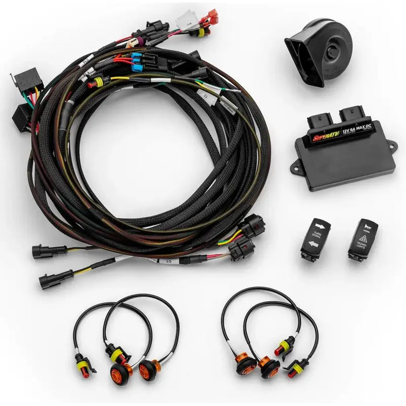 PLUG & PLAY DELUXE SELF CANCELING TURN SIGNAL KIT CANAM MAVERICK X3 W/FANG LIGHTS