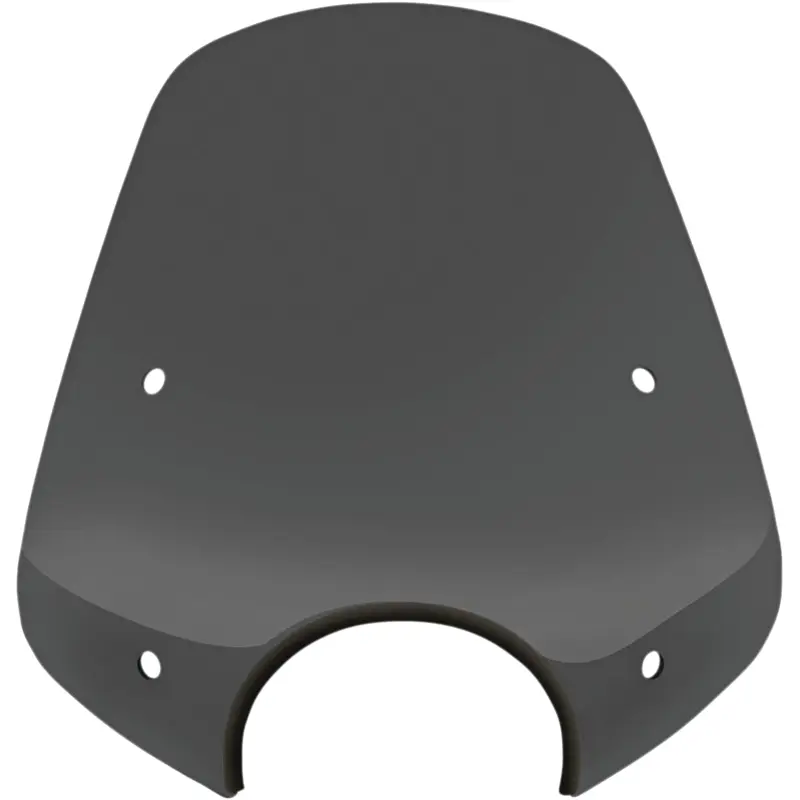 MEMPHIS SHADES Pop Top Windshield - 7" Headlight Cut Out - Dark Black Smoke MEP55110