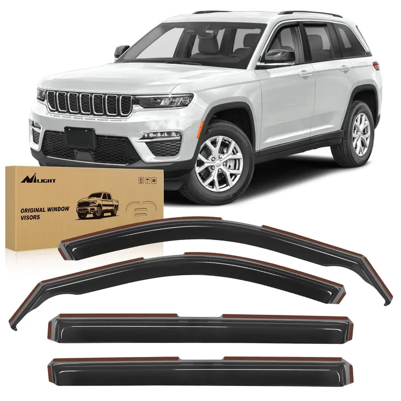 4pcs Rain Guards For Jeep Grand Cherokee L 2021 2022 2023 2024