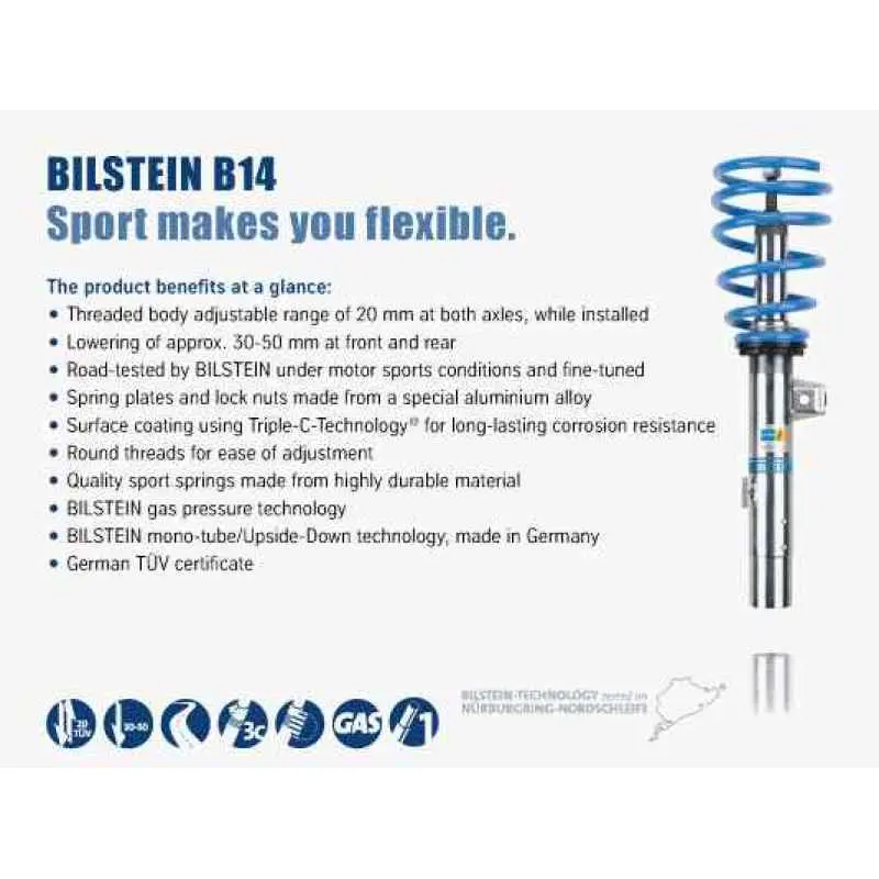 Bilstein B14 (PSS) 12-13 BMW 328i/335i Front & Rear Performance Suspension Kit