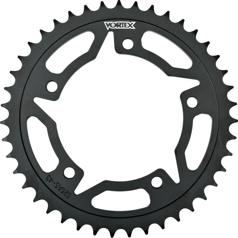 VORTEX STEEL REAR SPROCKET BLACK 45T 526S-45