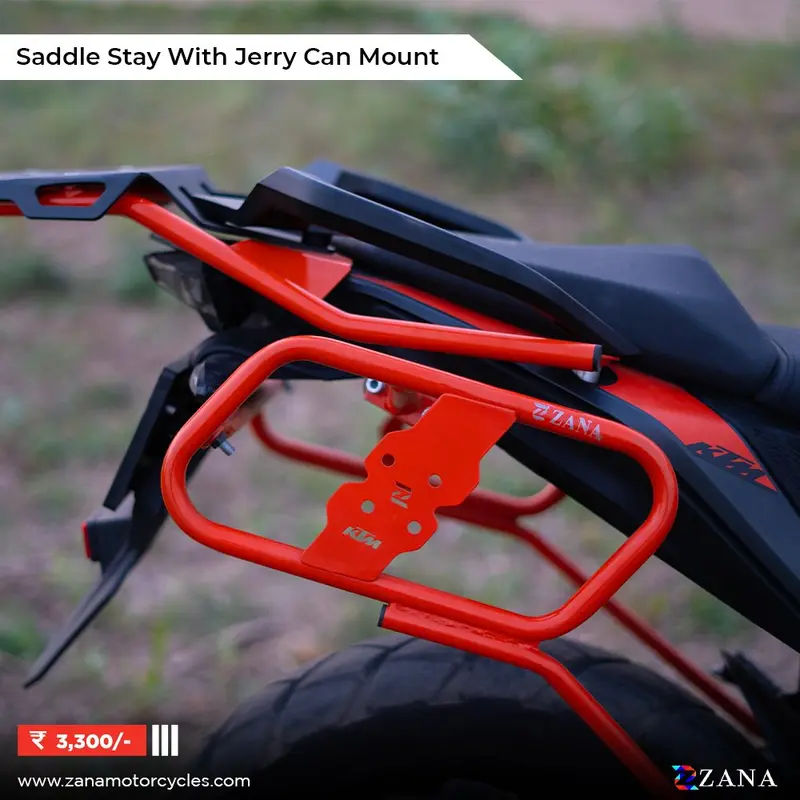 KTM Adventure Zana saddle stay with jerry can mount
