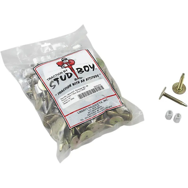 STUD BOY Studs with Locknuts - 1.875" - 96 Pack 2544-P3