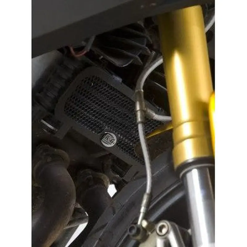R&G Racing Black Oil Cooler Guard For 2005-2009 Benelli Caf Racer 1130 OCG0017BK