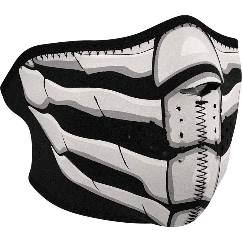 ZAN HALF FACE MASK GLOW-IN-DARK BONE BREATH WNFM168HG