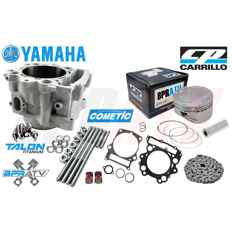 Yamaha Grizzly 700 108mm +6 mil Big Bore Cylinder CP Piston Top End Rebuild Kit