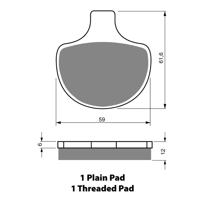 BRAKE PADS GOLDFREN SINTERED SPORTS GF057 - S3 ( PH74 )