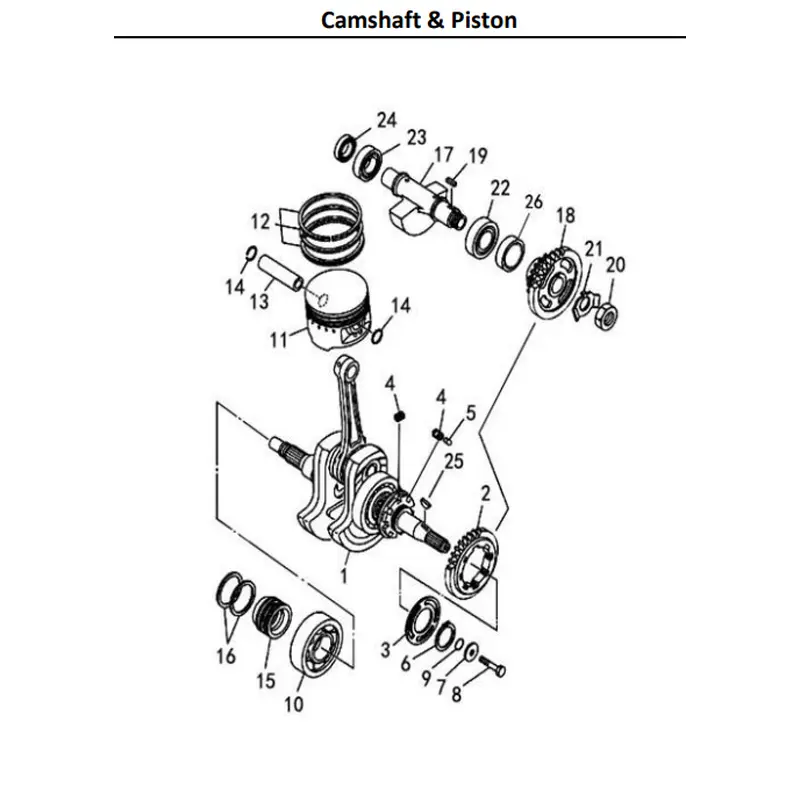 HiSUN - Piston Ring Set - P0070001311A0000