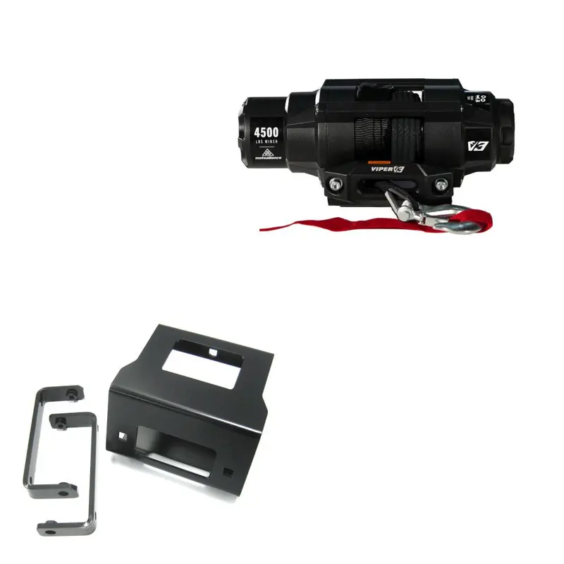 Viper 4500lbs V3 Winch Black Rope With Mount For Polaris Sportsman 850 2015-2020