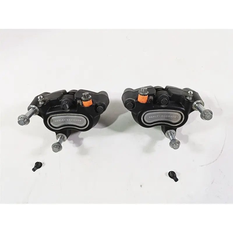 2014 Harley FXDL Dyna Low Rider Front Brake Caliper Set 41300001 41300002