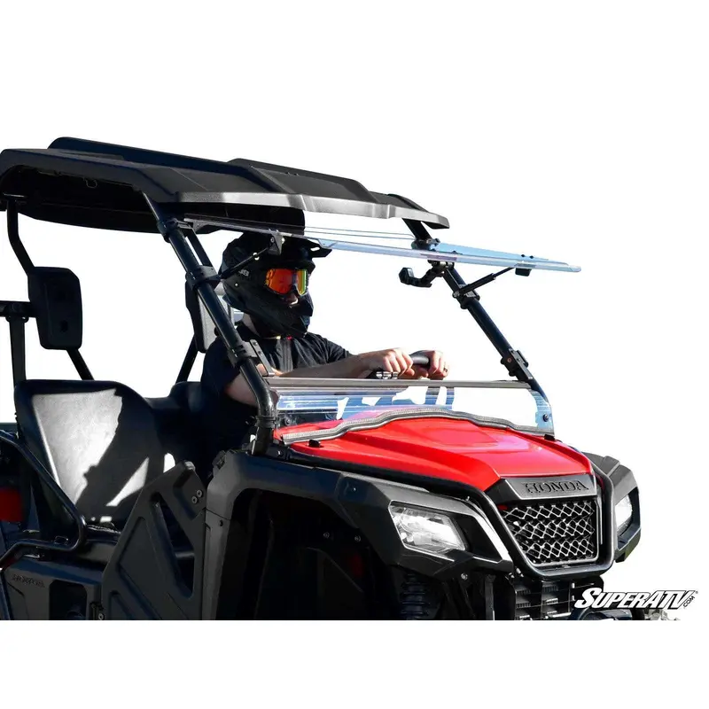 SuperATV Honda Pioneer 500 Scratch Resistant Flip Windshield FWS-H-PIO500-70