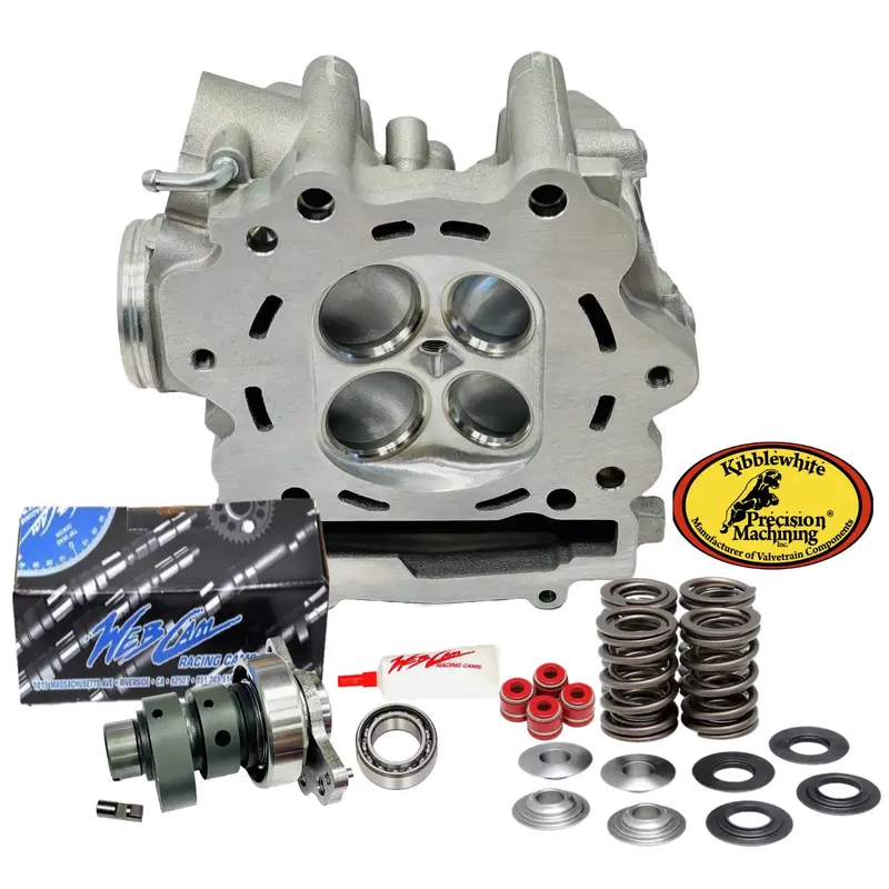 Port Grizzly 700 Ported Cylinder Head #290 Webcam Full Race Polish Valve Springs