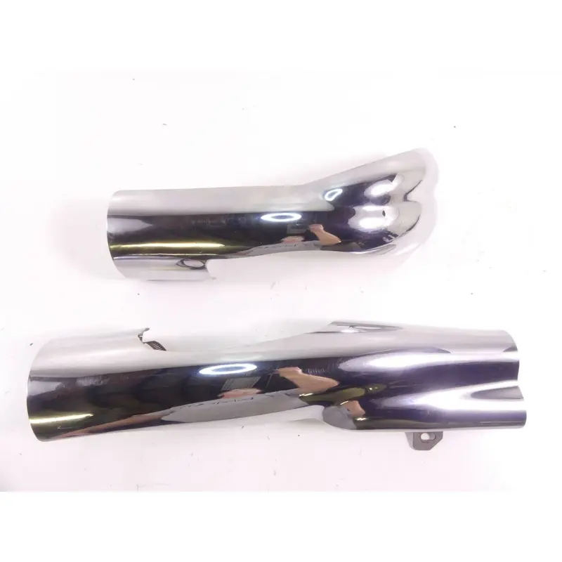 2010 Victory Vision Tour Mid Pipe Chrome Cover Heat Shield  Set 1261795 1261794