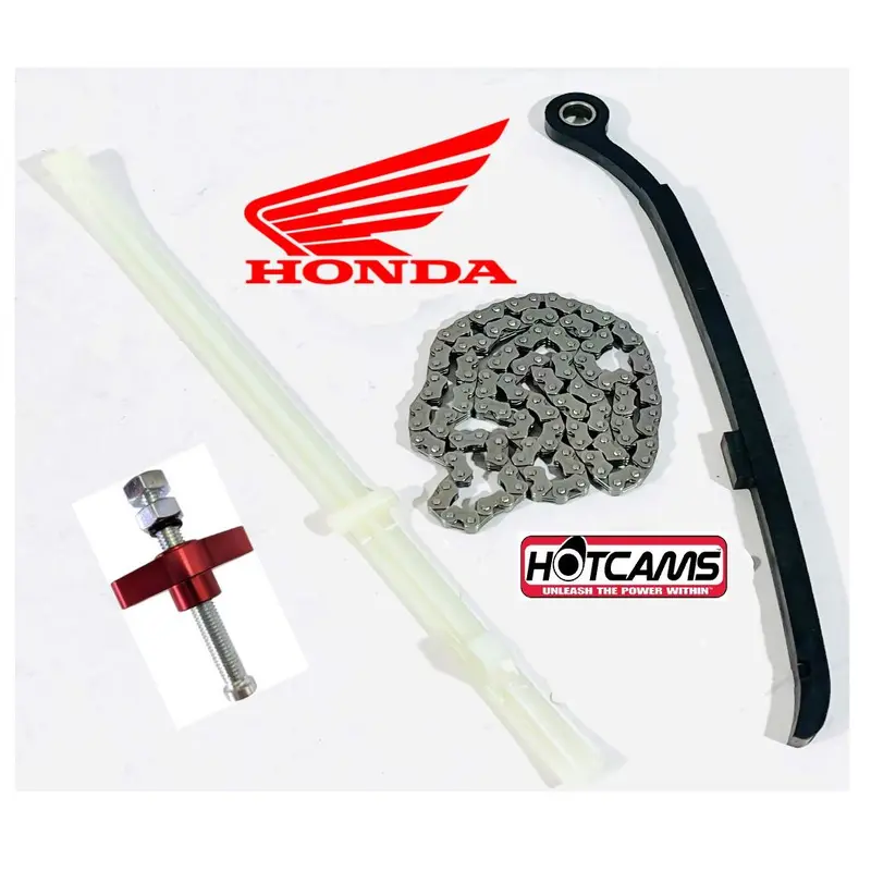 '06+ TRX450R TRX 450R Hot Cam Chain Guides Red Billet Timing Chain Tensioner Kit
