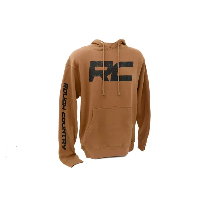 Rough Country | Rough Country Hoodie | RC Topographical Sleeve | Saddle | SM | 94095SM