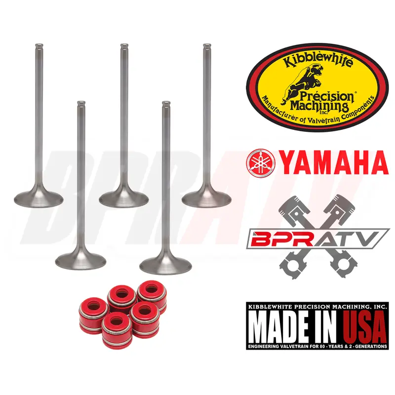 08-11 Yamaha YFZ450X YFZ 450X KIBBLEWHITE +1mm Intake + Exhaust Valves Seals Kit