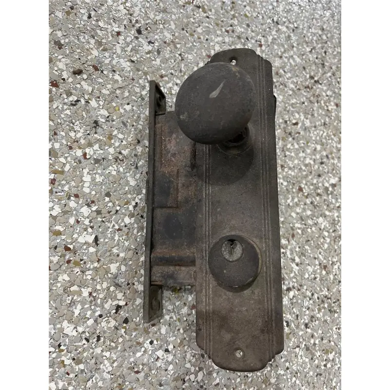 Vintage House Door Knobs Cover Plates Lock Trim Set Lot