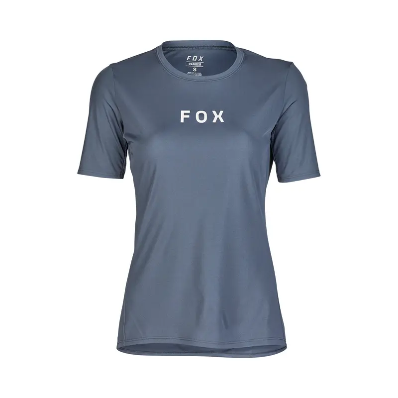 FOX WOMENS RANGER SS JERSEY WORDMARK [GRAPHITE]