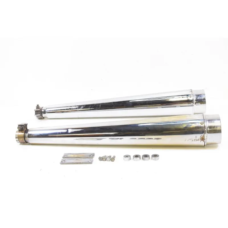 2002 Harley Touring FLHT Electra Glide Loud Open Exhaust Slip On Mufflers Pipes