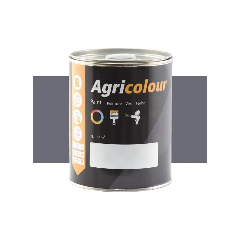Agricolour - Grey Gloss Paint 1L Tin - Sparex Part No. S.84364