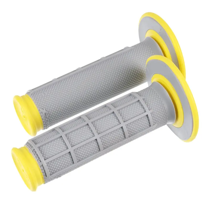 Renthal DL MX Dual Handlebar Grips Diamond / Waffle - Yellow