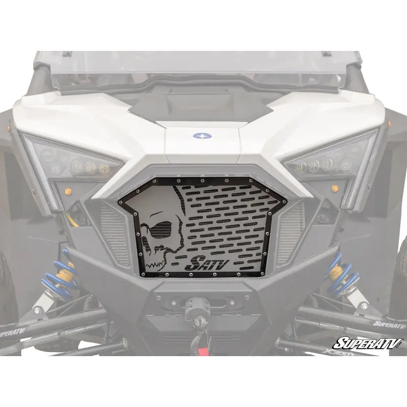 SuperATV Polaris RZR Pro R Skull Style Grille Insert