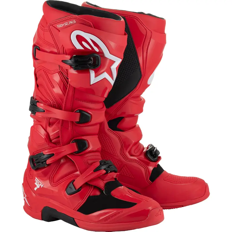 Alpinestars Tech 7 Boots Bright Red - Part Number 2012025-3010-10