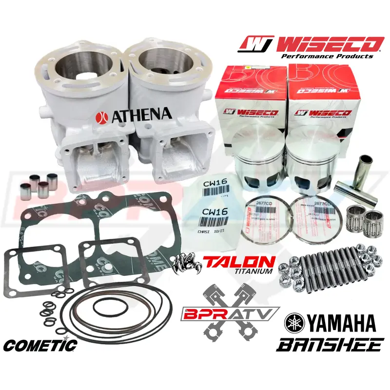Best Banshee Athena Cylinders 68mm Big Bore Kit 392 Top End Rebuild Upgrade Redo