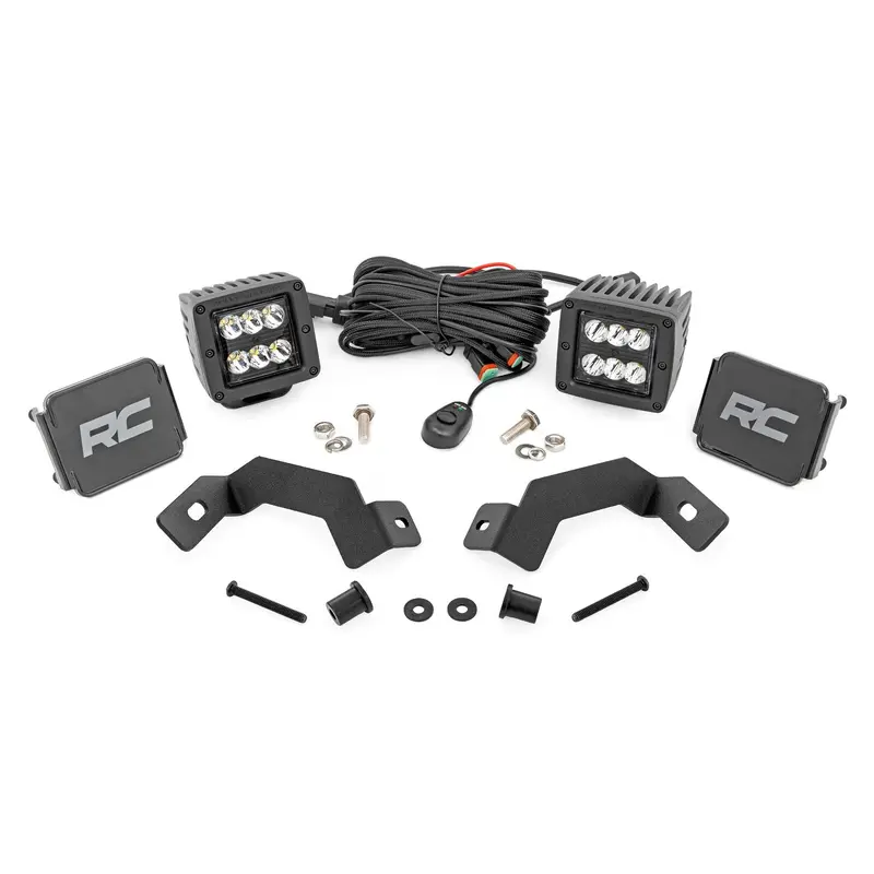 LED Light Kit | Ditch Mount | 2" Black Pair | Spot | Toyota Land Cruiser (24-25) | 72112