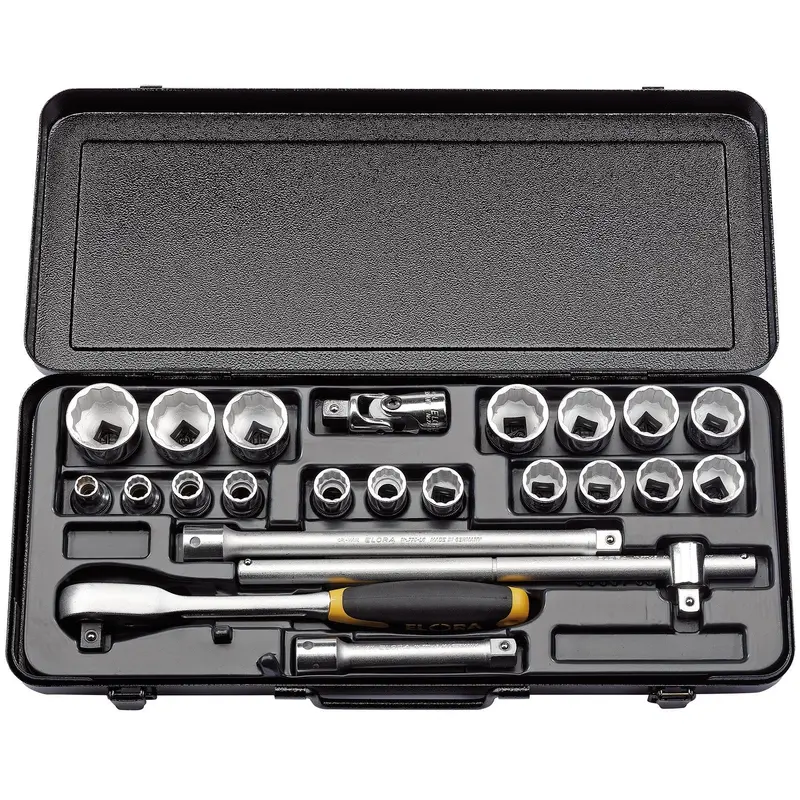 Draper Elora Imperial Socket Set, 1/2" Sq. Dr. (23 Piece) - 770-OKLAU