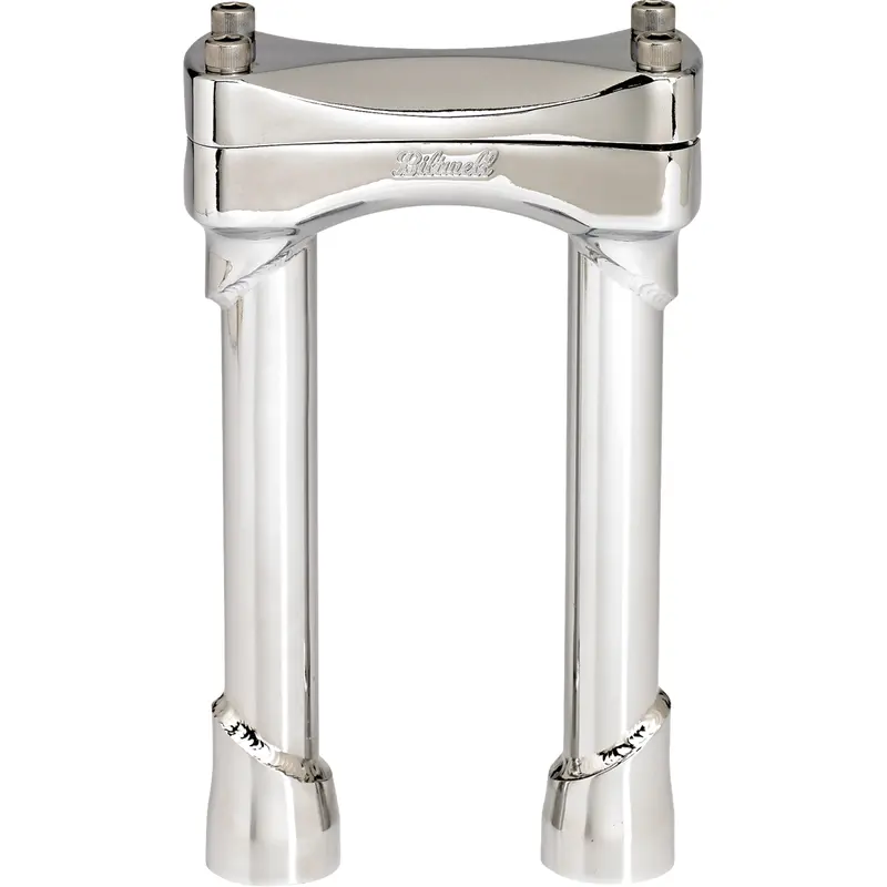 BILTWELL Murdock Handlebar Risers - 8" - Chrome 6403-105-08