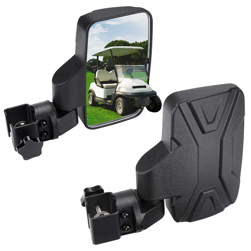 Golf Cart Side Mirrors for 0.75"-1.25" Square Rail